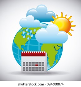 weather report design, vector illustration eps10 graphic 