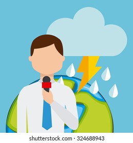 weather report design, vector illustration eps10 graphic 