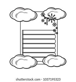 weather report icon over white background vector illustration