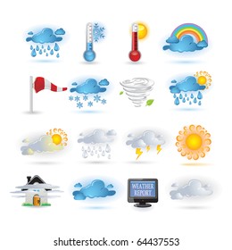 Weather report  icon set