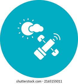 Weather Satellite icon vector image. Can also be used for Space. Suitable for mobile apps, web apps and print media.
