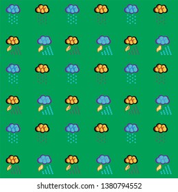weather seamless vector pattern for decorate and print 