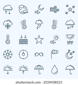 WEATHER - SEASON FORECAST ICON SET