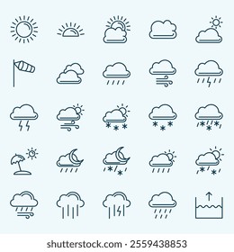 WEATHER - SEASON FORECAST ICON SET