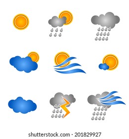 Weather set icons