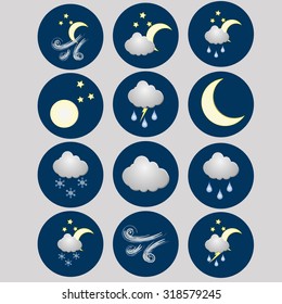 Weather set. Symbols.