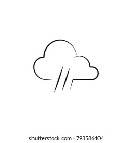 weather sign rain icon. Elements of weather signs icon. Premium quality graphic design. Signs, outline symbols collection icon for websites, web design, mobile app, info graphic on white background