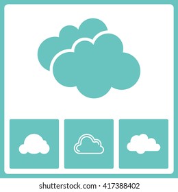 Weather sign. Web vector graphic. Design collection.