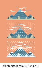 Weather signs in nature 