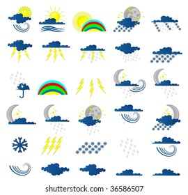 weather simbol, set 2