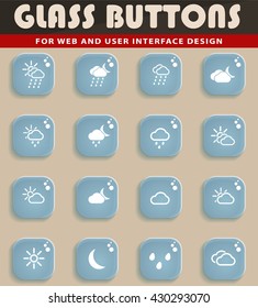 Weather simply icons for web and user interface
