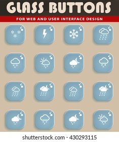 Weather simply icons for web and user interface