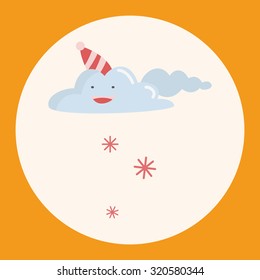 weather snowy theme elements