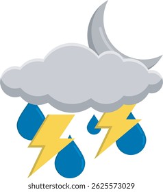 Weather Stormy Night Rain Climate Change