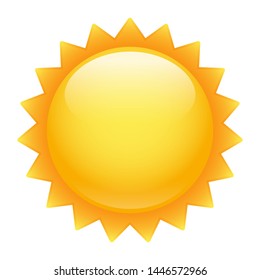 Weather Sun Emoji Symbol. Summer Vacations. Illustration Face Vector Design Art. svg