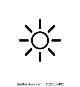 Weather sun icons