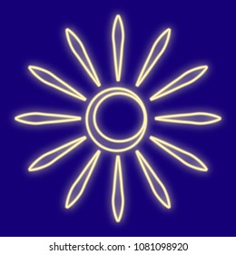 Weather. Sun. Rays, clear