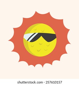 weather sunny day theme elements