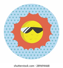 weather sunny day theme elements