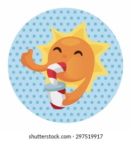 weather sunny day theme elements