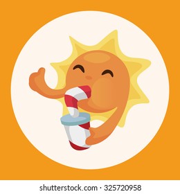 weather sunny day theme elements