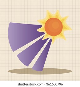 weather sunny day theme elements
