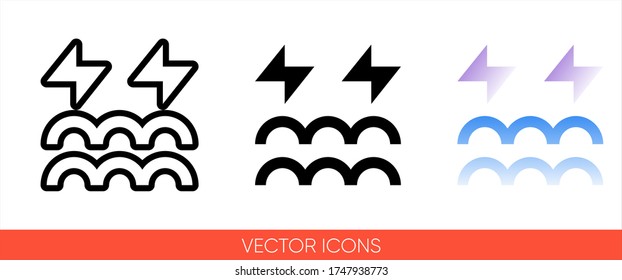 Weather Channel Symbols Horizontal Wavy Lines - pic-noodle