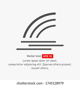Weather symbol on a white background, vector illustration.
