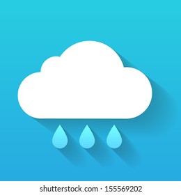 Weather symbol. Trendy flat icon design element.