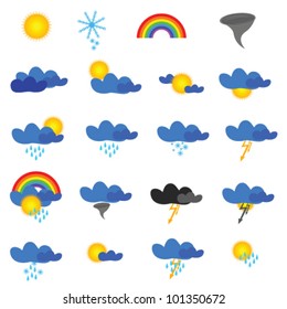 weather symbol vector illustration on white background