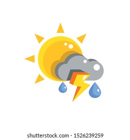 Weather symbols are used to display symbols icon vector.