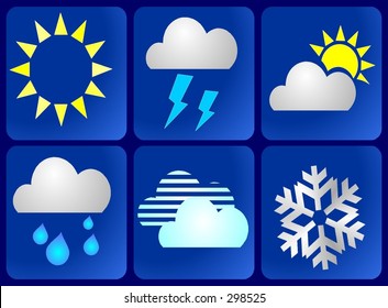 weather - symbols. VECTOR