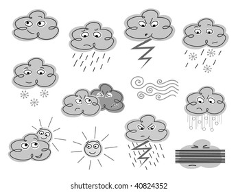 Weather symbols - vector version