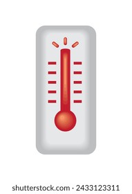 Wettertemperatur heiße Illustrationsvektor