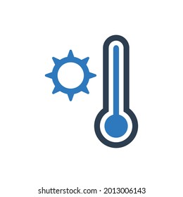 Wettertemperatursymbol - Sommertemperatursymbol