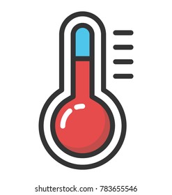 Weather Thermometer Vector Icon