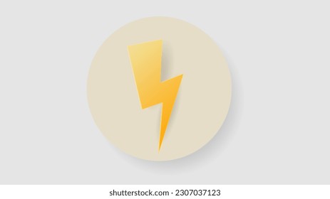 Weather thunder, illustration of the weather concept isolated on transparent background ,  Flat Modern design, illustration Vector EPS 10