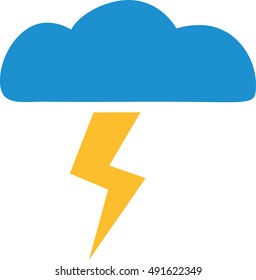 Weather thunderstorm forecast icon