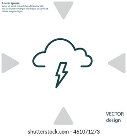weather (thunderstorm) icon