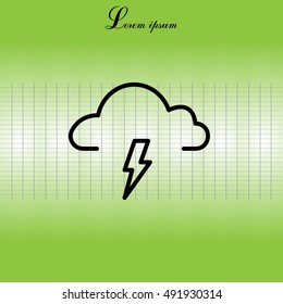 weather (thunderstorm) icon