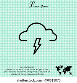 weather (thunderstorm) icon