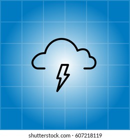 weather (thunderstorm) icon. vector illustration