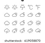 Weather UI Pixel Perfect Well-crafted Vector Thin Line Icons 48x48 Ready for 24x24 Grid for Web Graphics and Apps with Editable Stroke. Simple Minimal Pictogram Part 2-3