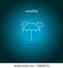 Weather, umbrella icon