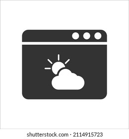 Weather update icon, Vector graphics