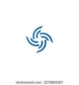 weather vane animated logo icon rotating propeller symbol