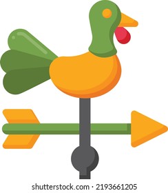 weather vane cartoon vector illustration stock illustration