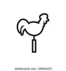 weather vane icon illustration isolated vector sign symbol