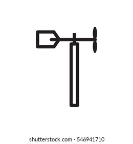weather vane icon illustration isolated vector sign symbol