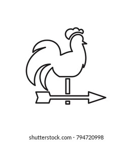 weather vane icon illustration isolated vector sign symbol